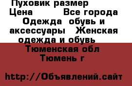 Пуховик размер 42-44 › Цена ­ 750 - Все города Одежда, обувь и аксессуары » Женская одежда и обувь   . Тюменская обл.,Тюмень г.